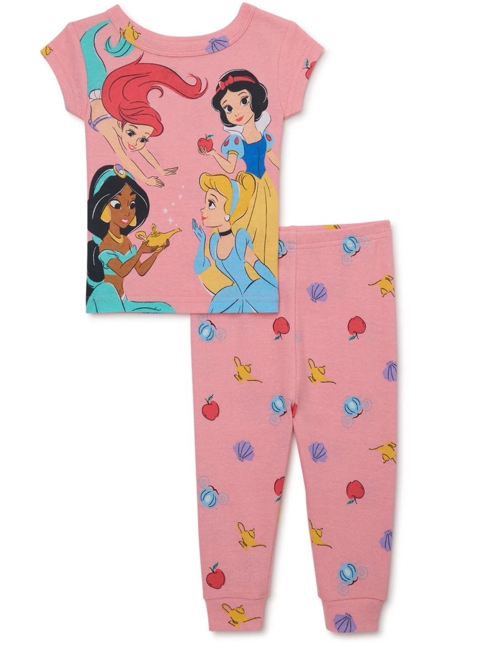 NWT-Disney Princess 12M Toddler Girl’s Character Snug-Fit Matching Pajamas
